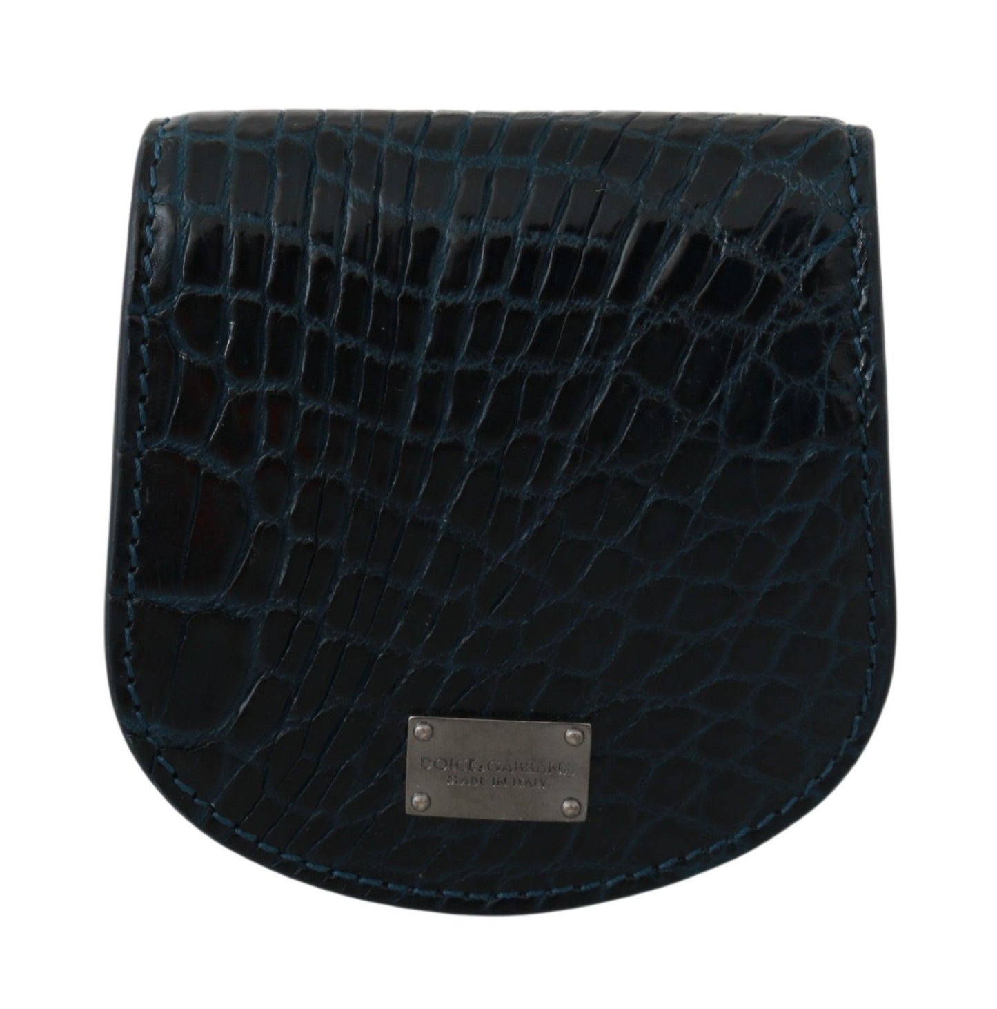 Dolce & Gabbana Blue Exotic Skins Cm Case Holder Pocket