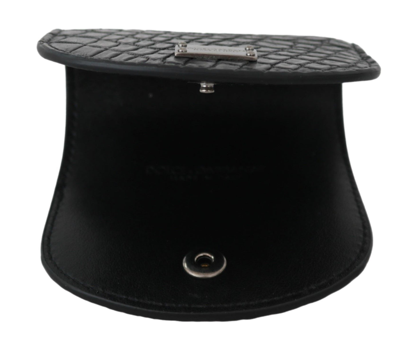 Dolce & Gabbana Black Exotic Skin Pocket Cm Case Holder