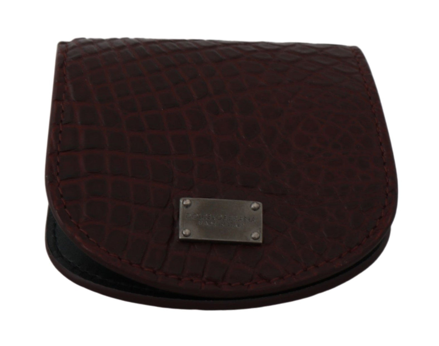 Dolce & Gabbana Brown Exotic Skin Pocket Cm Case Holder