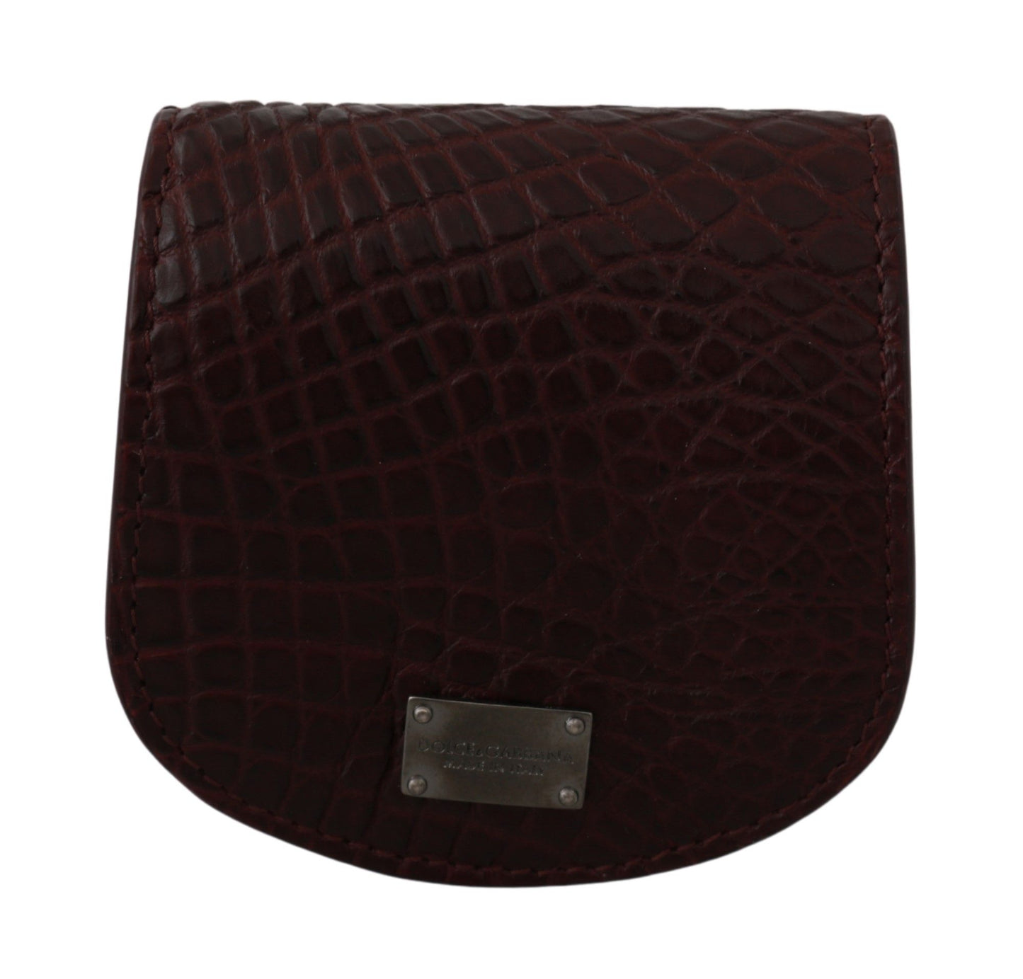 Dolce & Gabbana Brown Exotic Skin Pocket Cm Case Holder