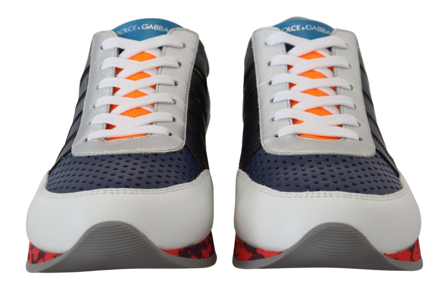 Dolce & Gabbana Multicolor Leather Sport Low Top Sneakers