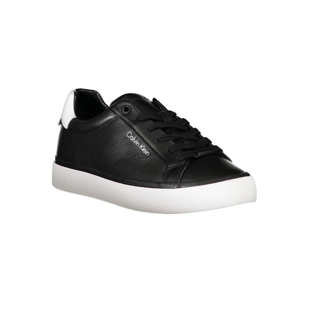 Calvin Klein Black Leather Women Sneaker
