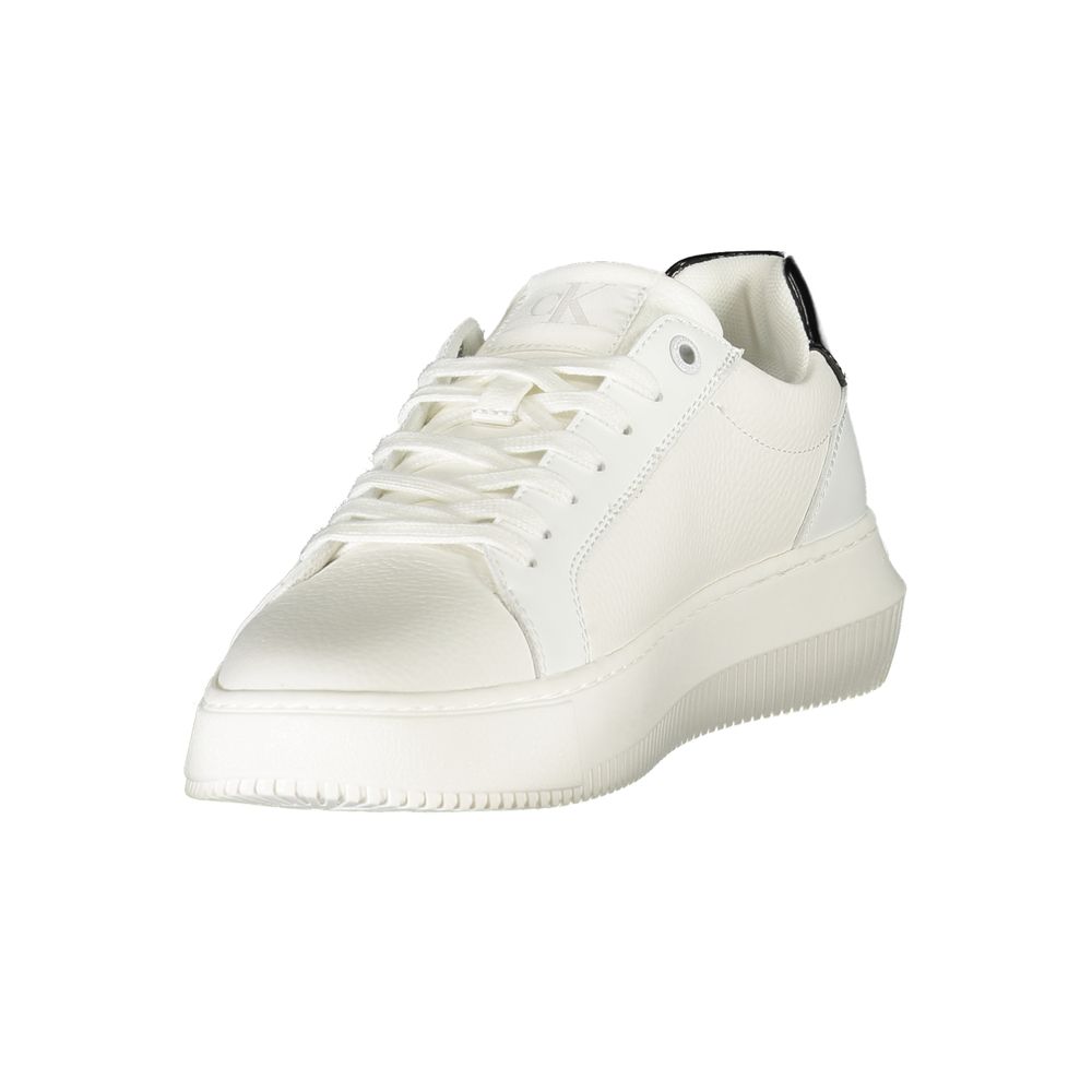 Calvin Klein Bianco Polyurethane Women Sneaker