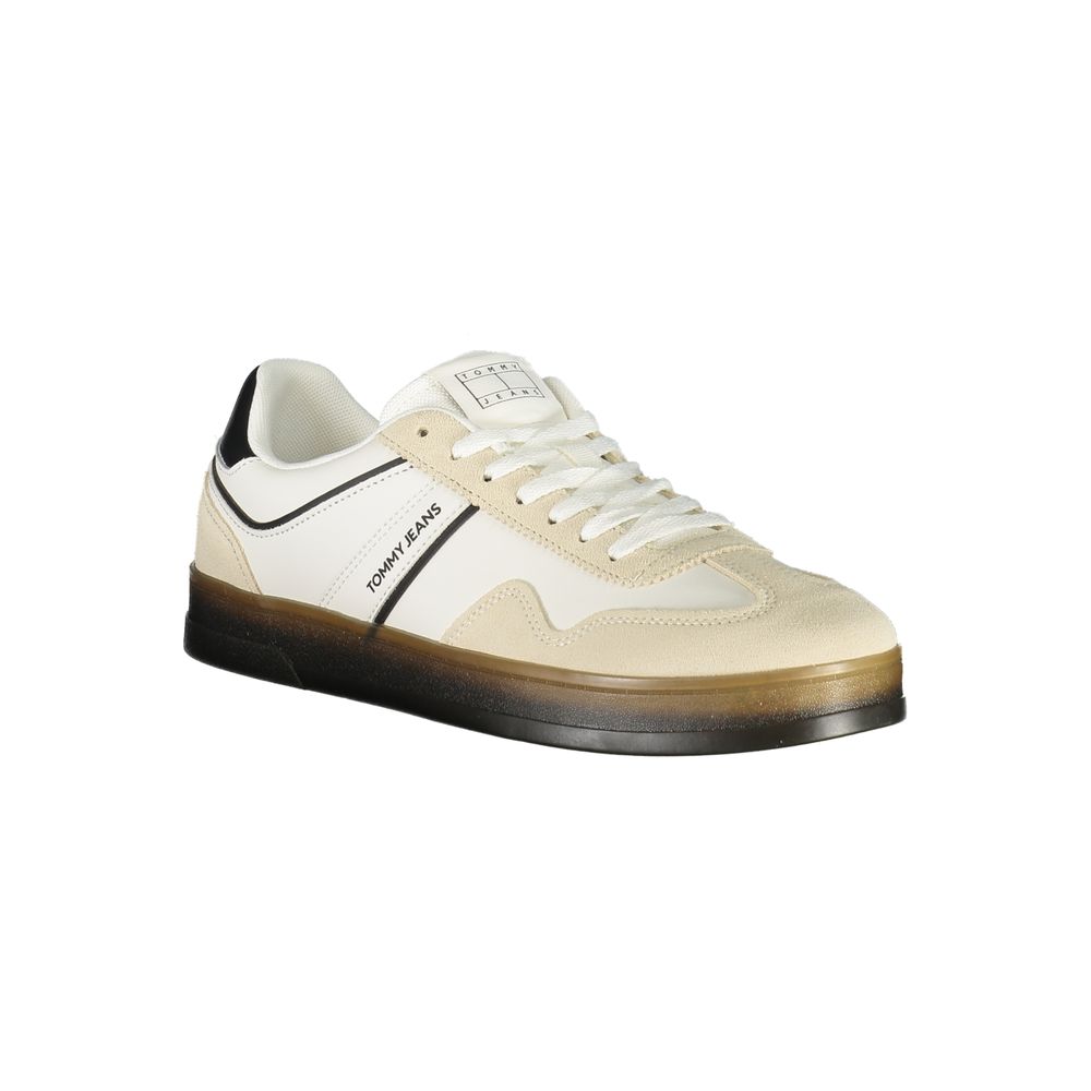 Tommy Hilfiger White Polyurethane Men's Sneaker