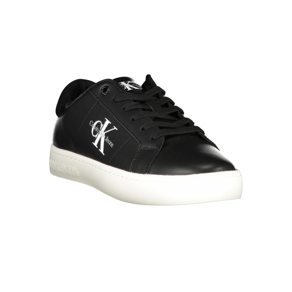 Calvin Klein Black Polyurethane Men's Sneaker