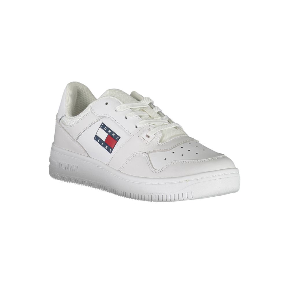 Tommy Hilfiger White Leather Men Sneaker