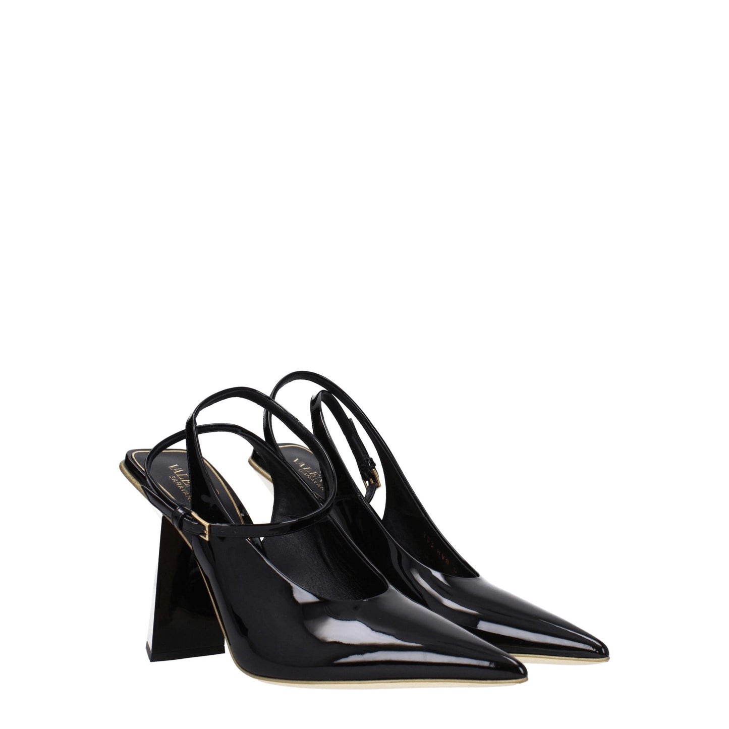 Valentino Garavani Black Leather Sandals