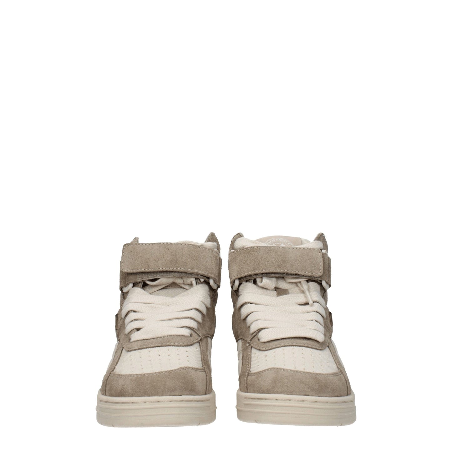 Palm Angels Beige Leather High Top Sneakers
