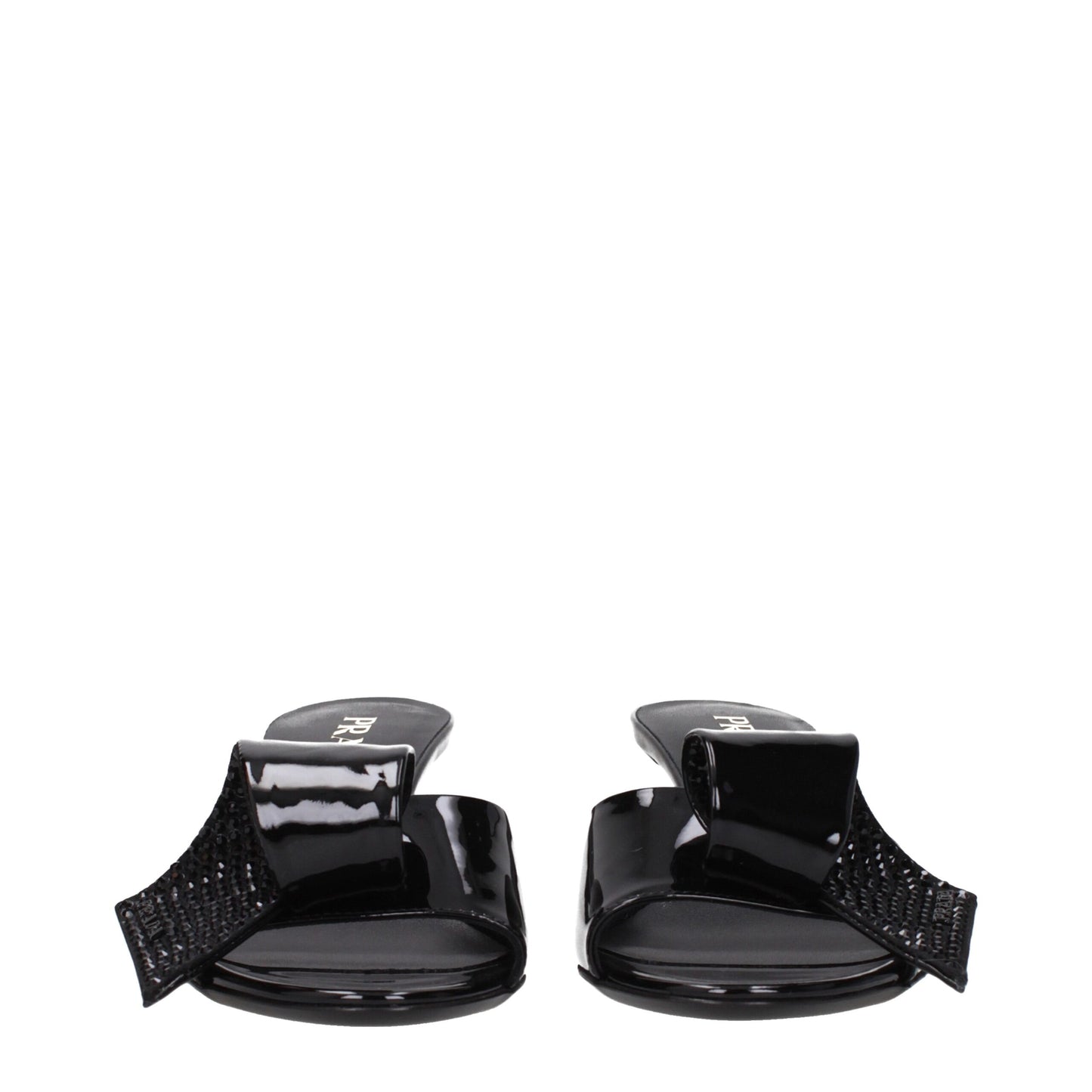 Prada Black Leather Sandals