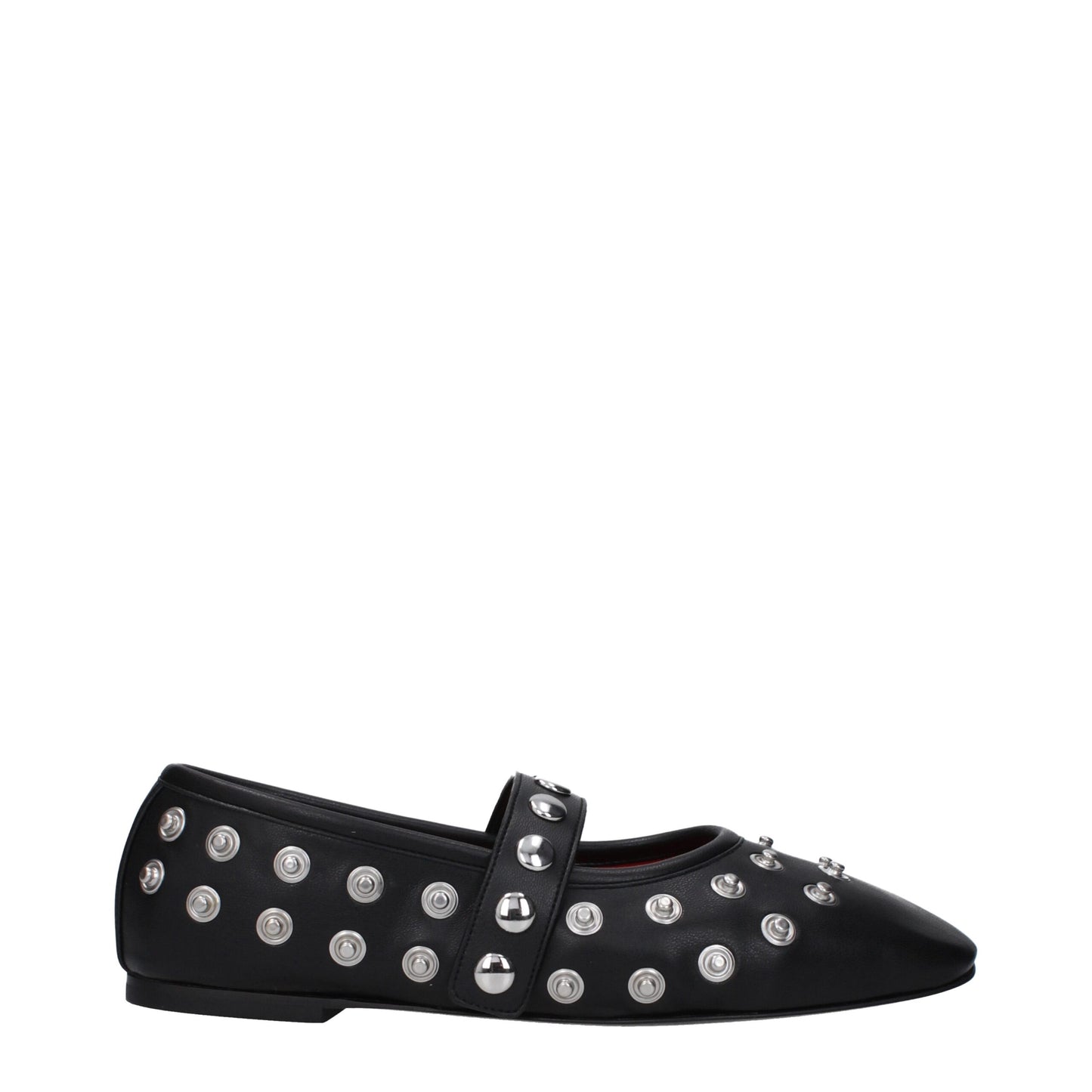 Stella McCartney Black Leather Ballet Flats