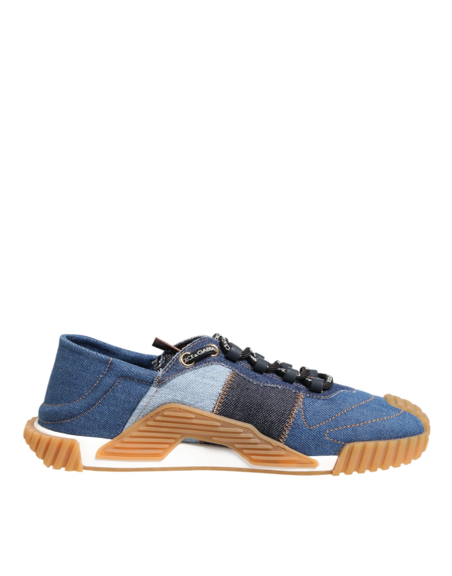 Dolce & Gabbana Blue Lace Up Low Top NS1 Sneakers Shoes