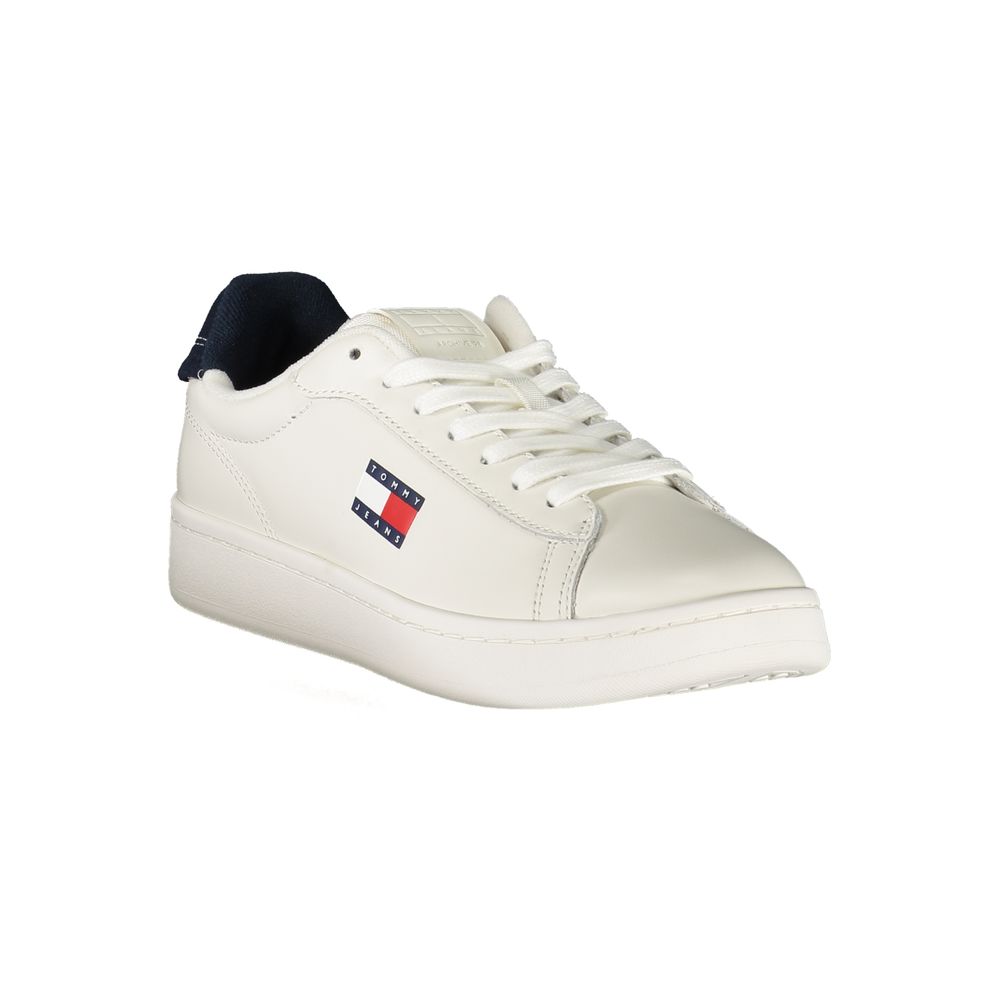 Tommy Hilfiger Bianco Polyurethane Women Sneaker