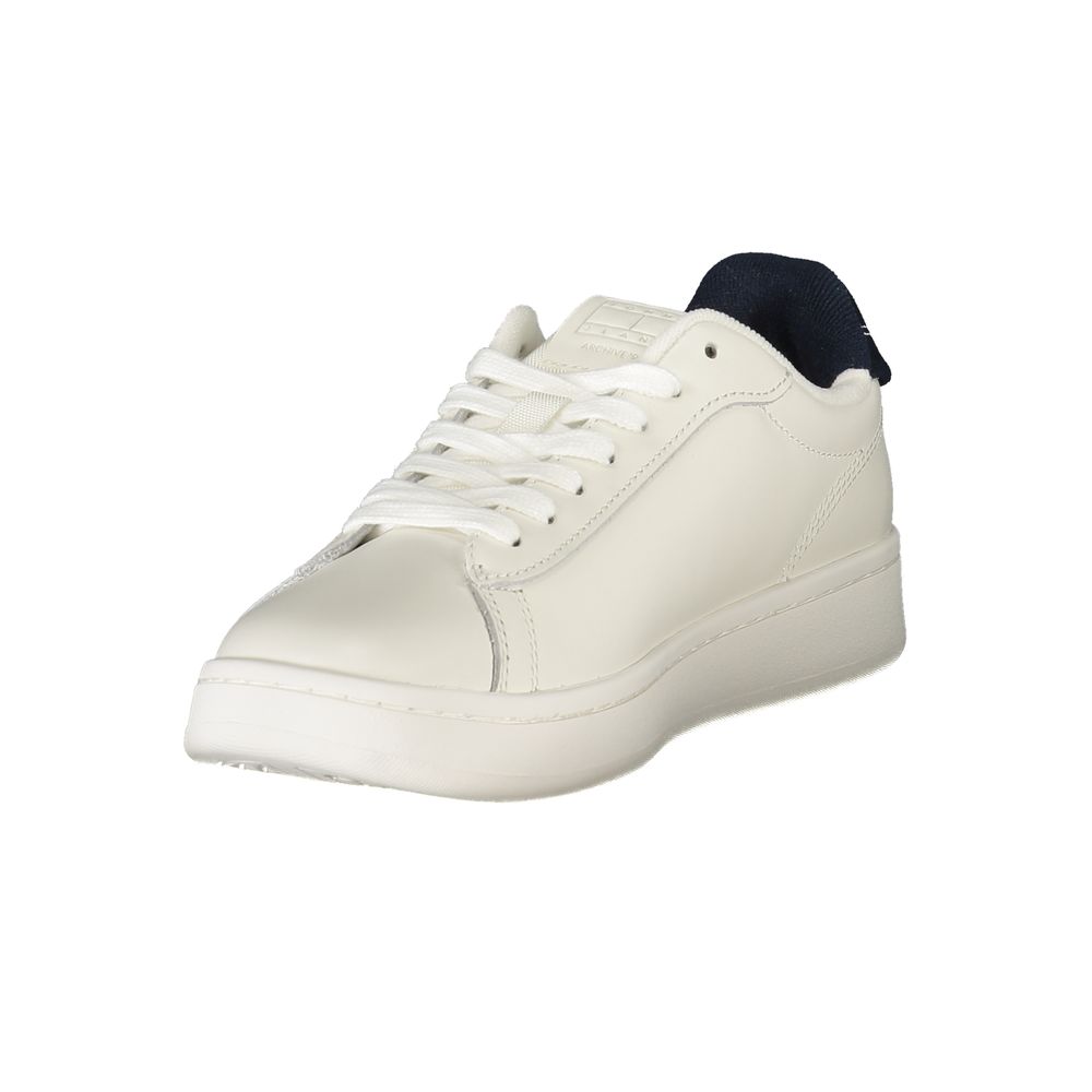 Tommy Hilfiger Bianco Polyurethane Women Sneaker