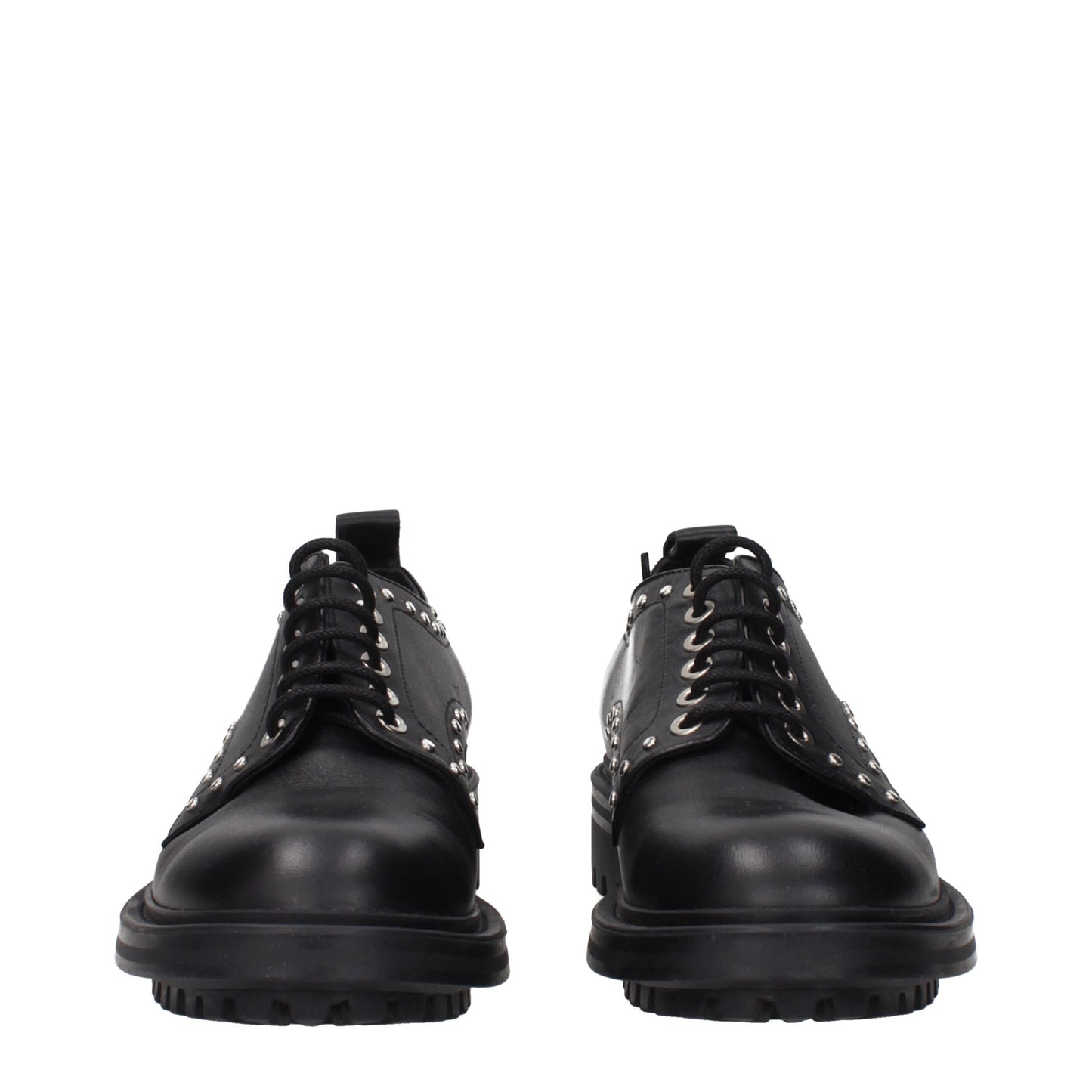Max Mara Black Leather Oxfords And Derbies