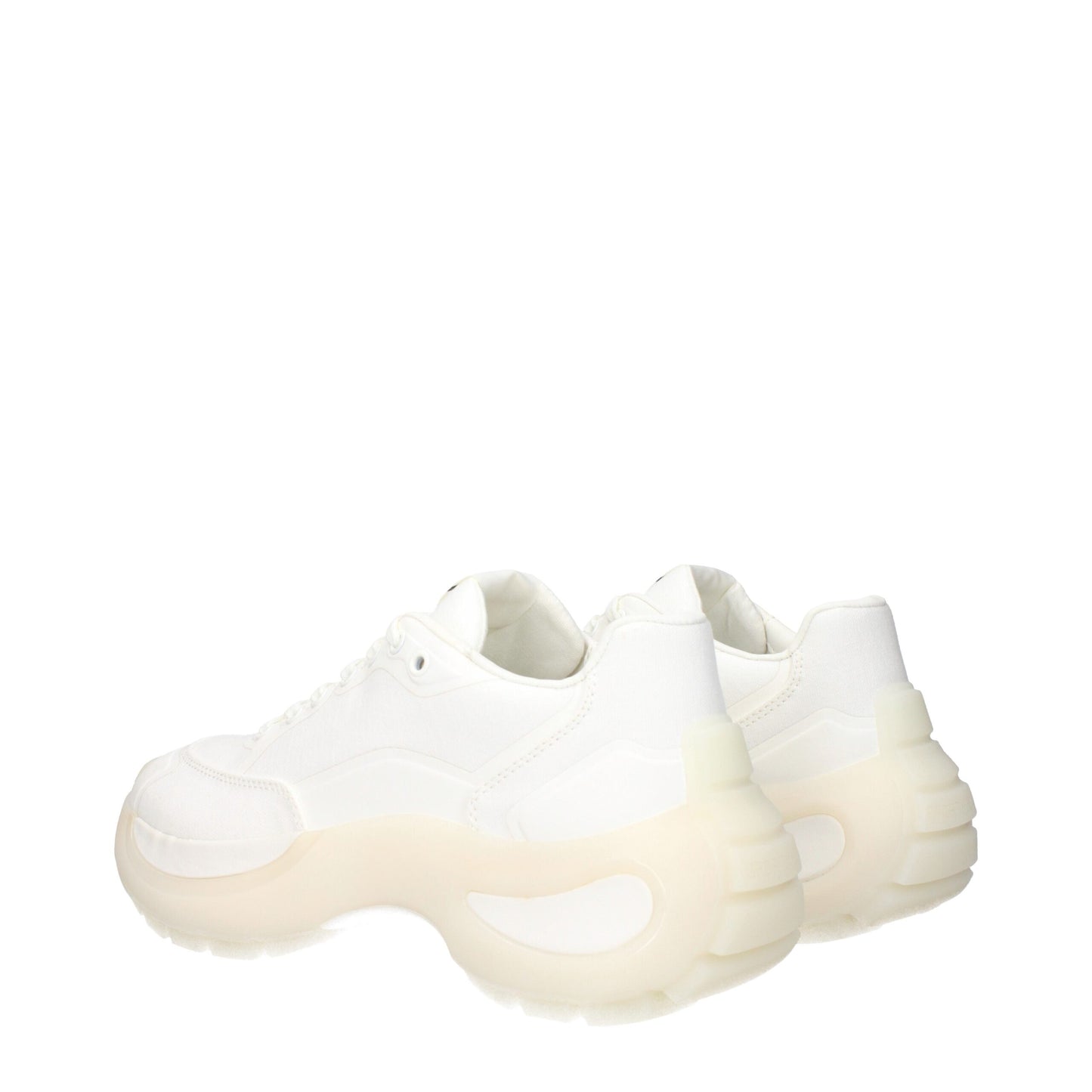 Max Mara White Fabric Chunky Sneakers