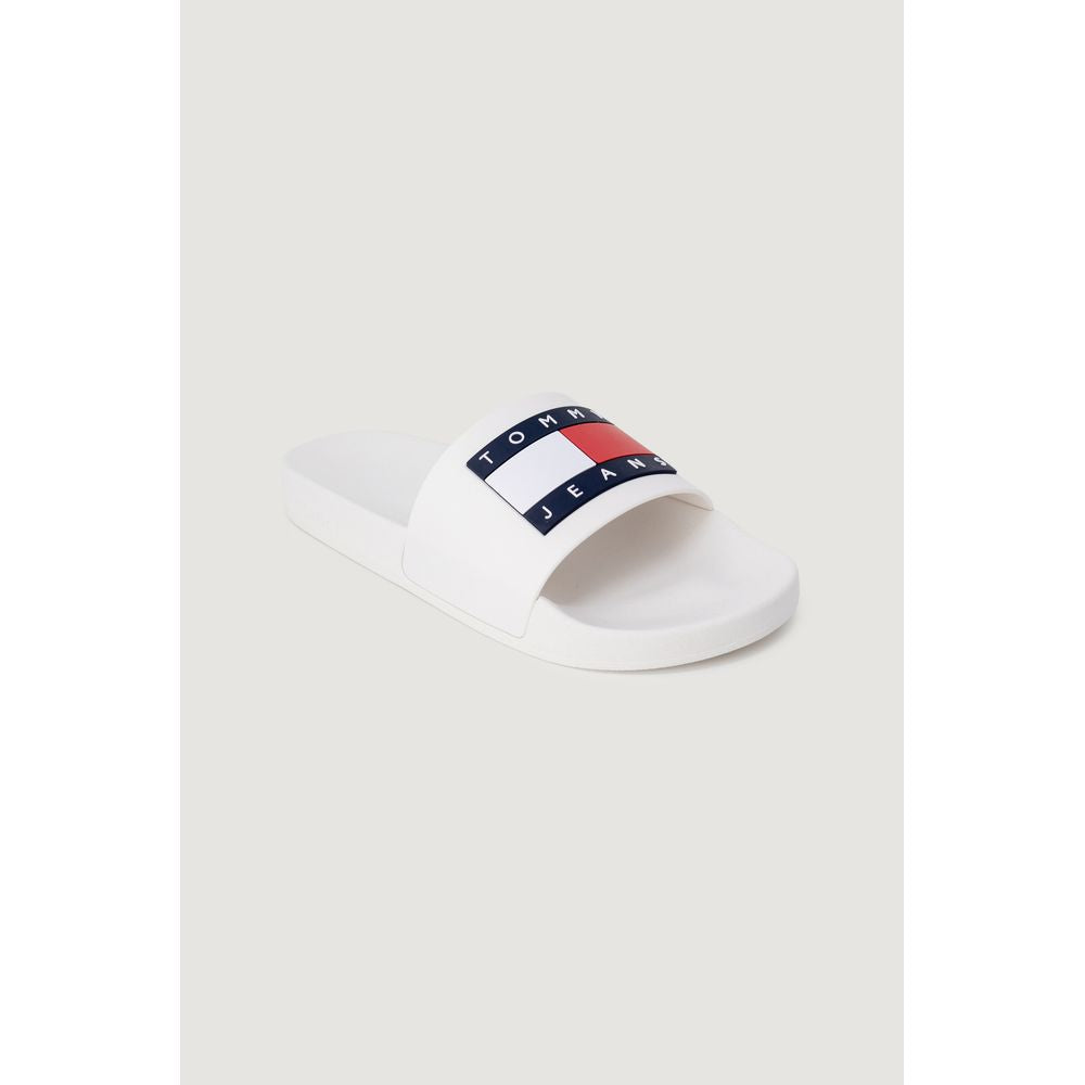 Tommy Hilfiger Jeans White Polyethylene Slippers