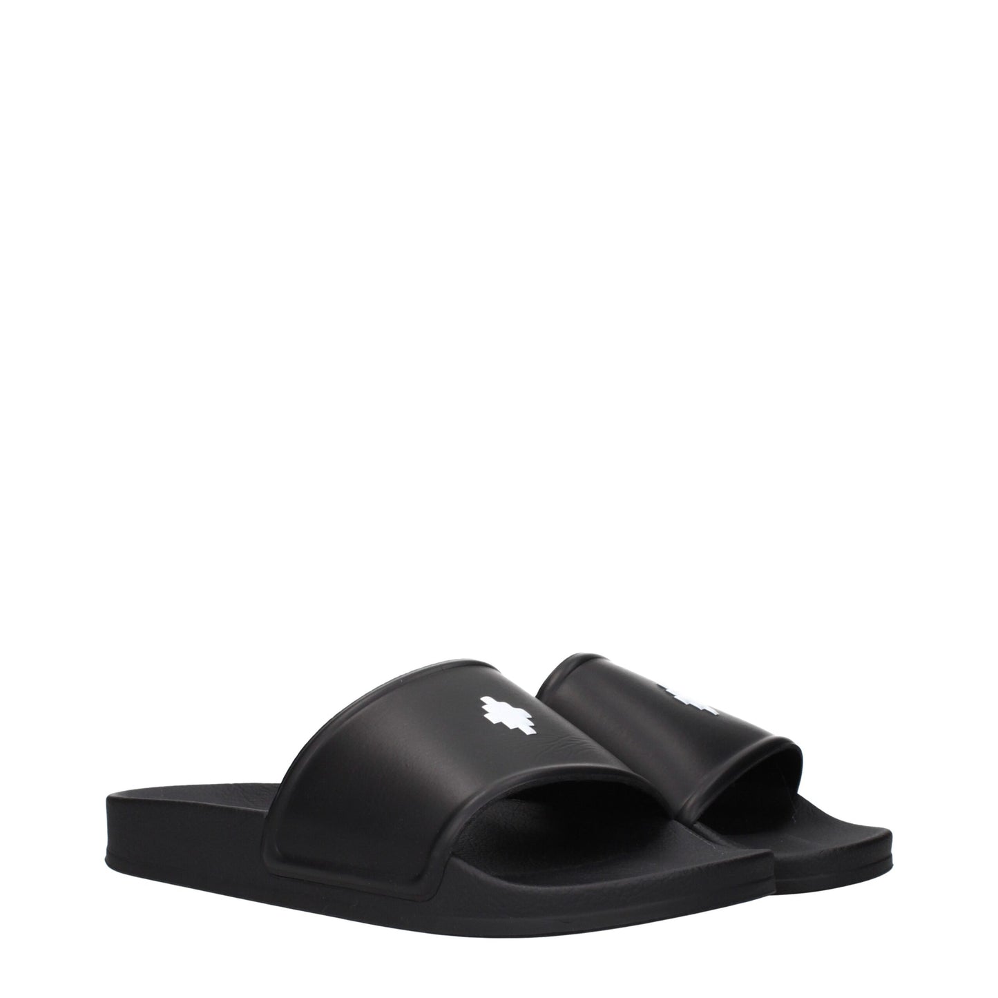 Marcelo Burlon Black Cotton Slippers