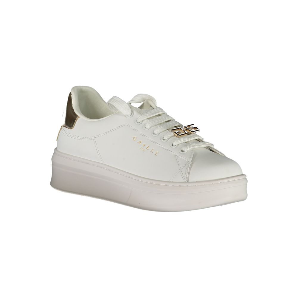 Gaelle Paris Bianco Poliuretano Women Sneaker