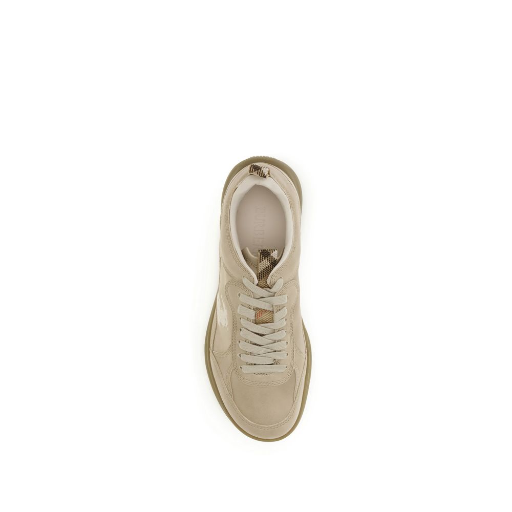 Burberry Beige Lamb Ovis Aries Aries Athletic Sneakers