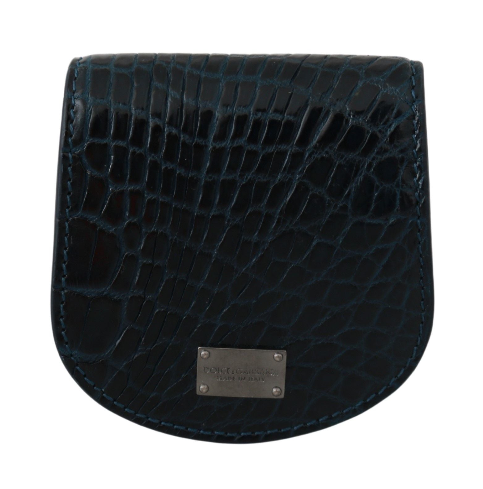 Dolce & Gabbana Blue Exotic Skins Cm Case Holder Pocket