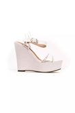 Péché Originel White Polyethylene Women's Wedge Sandal