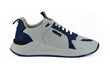 Versace Blue and White Calf Leather Sneakers