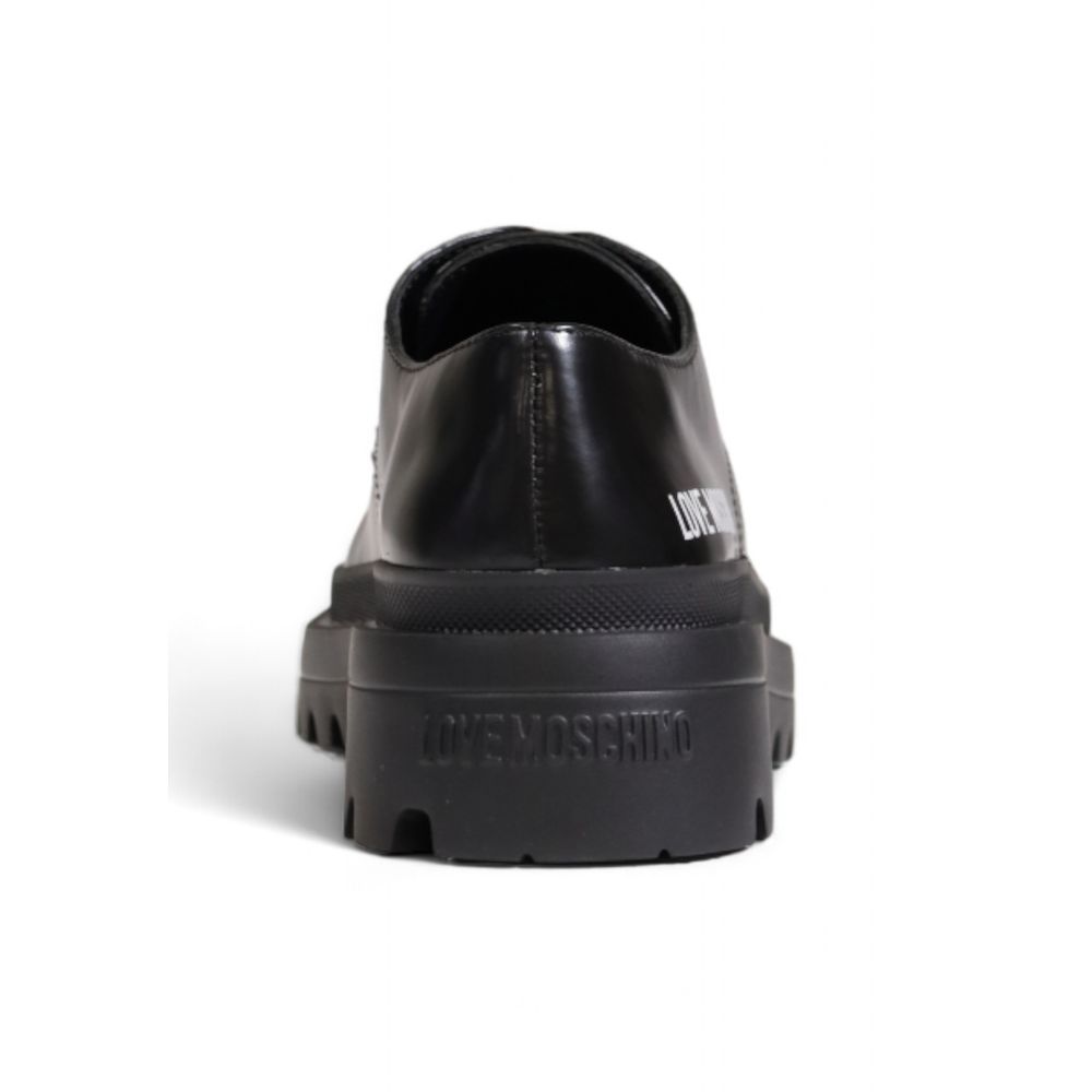 Love Moschino Black Polyethylene Platform Pumps