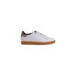 EA7 Emporio Armani Beige Leather Low Top Sneakers