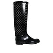 Dolce & Gabbana Black Rubber Rain Boots