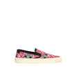 Saint Laurent Pink Cotton Platform Sneakers