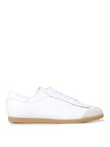 Maison Margiela Low Featherlight Leather And Suede Sneakers