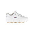 Fila Chic White Wedge Sneakers with Embroidered Detail