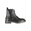 Calvin Klein Black Polyurethane Men Ankle Boot