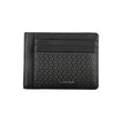 Calvin Klein Sleek Black Leather Coin Purse with Card Holder