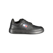 Tommy Hilfiger Black Leather Women Sneaker