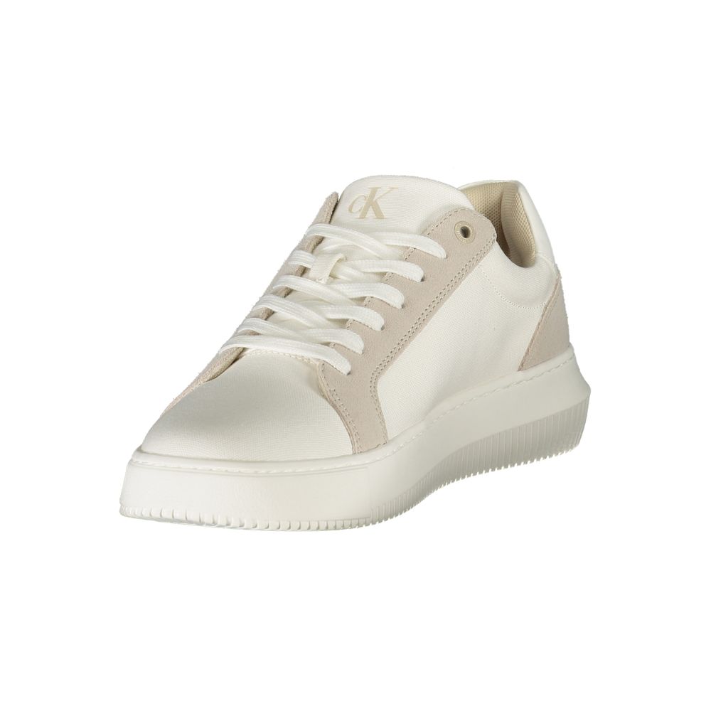 Calvin Klein White Polyurethane Men's Sneaker