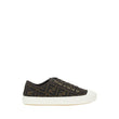 Fendi Brown Polyamide Low Top Sneakers