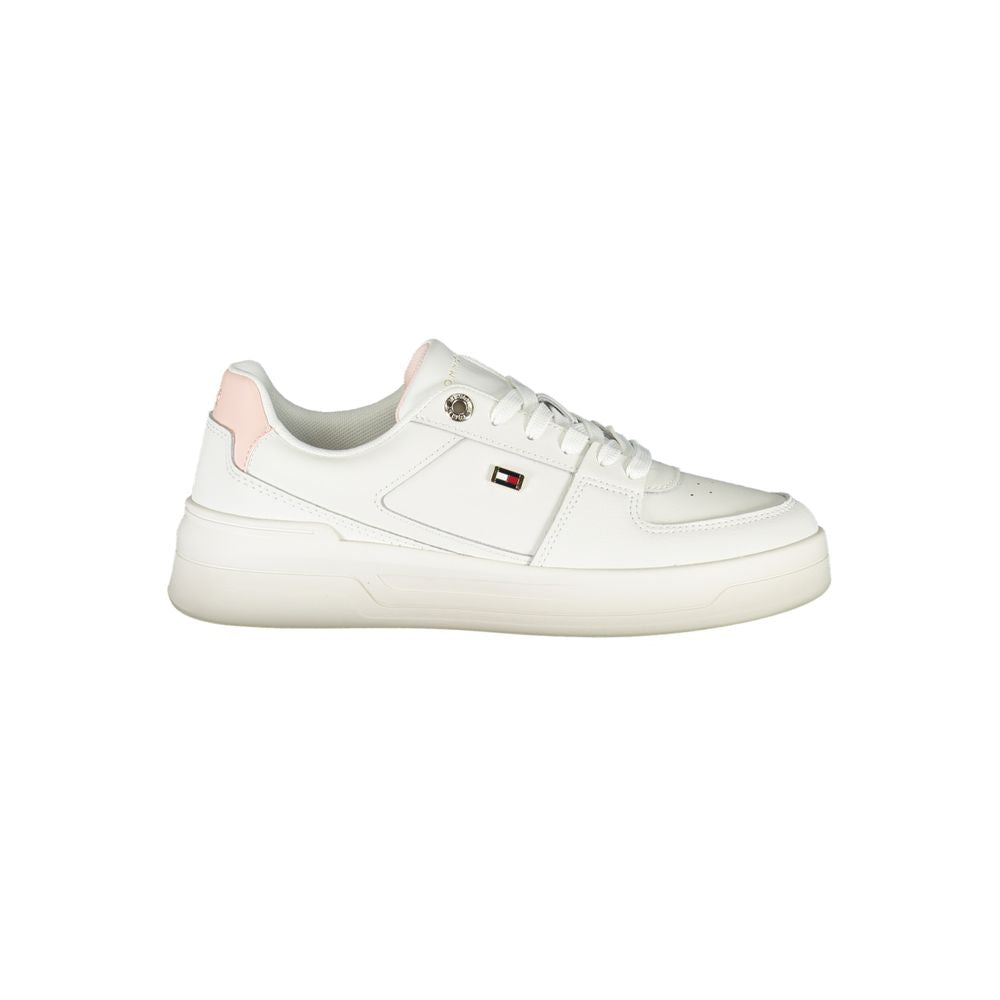 Tommy Hilfiger White Leather Women Sneaker