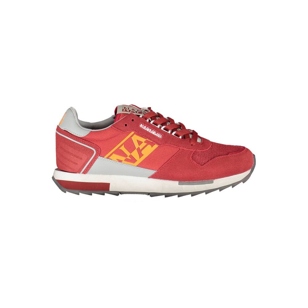 Napapijri Red Polyurethane Men Sneaker