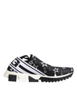 Dolce & Gabbana Black White Sorrento Low Top Sneakers Shoes
