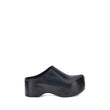 Marni Black Calf Leather Bos Taurus Clogs
