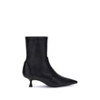 Stuart Weitzman Black Calf Leather Bos Taurus Ankle Boots