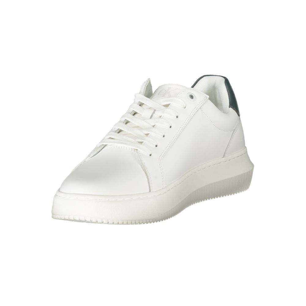 Calvin Klein Bianco Polyurethane Men Sneaker