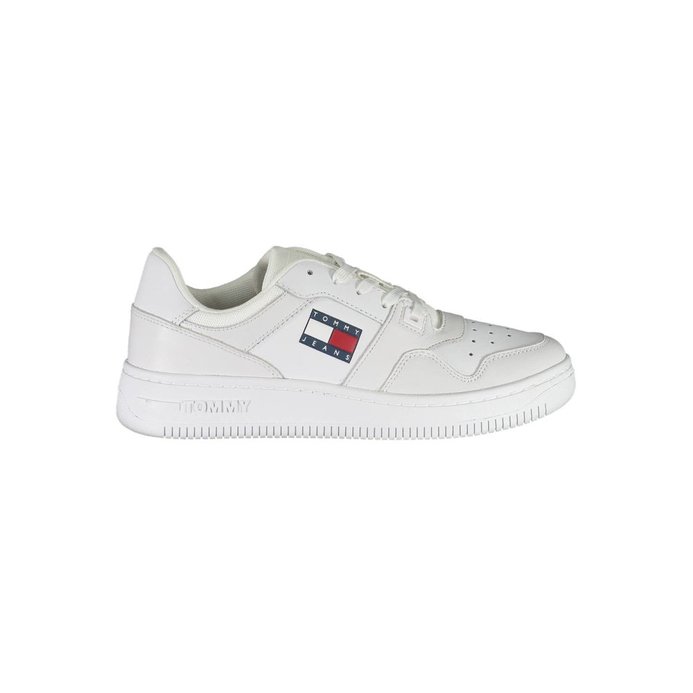Tommy Hilfiger White Leather Men Sneaker