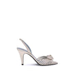 Valentino Garavani White Calf Leather Bos Taurus Stiletto Heel Sandals
