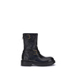 Dolce & Gabbana Black Calf Leather Bos Taurus Lace-Up Boots