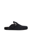 Isabel Marant Black Leather Slippers
