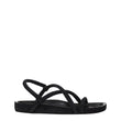 Isabel Marant Black Leather Flat Sandals