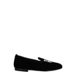 Palm Angels Black Velvet Slip-On Loafers