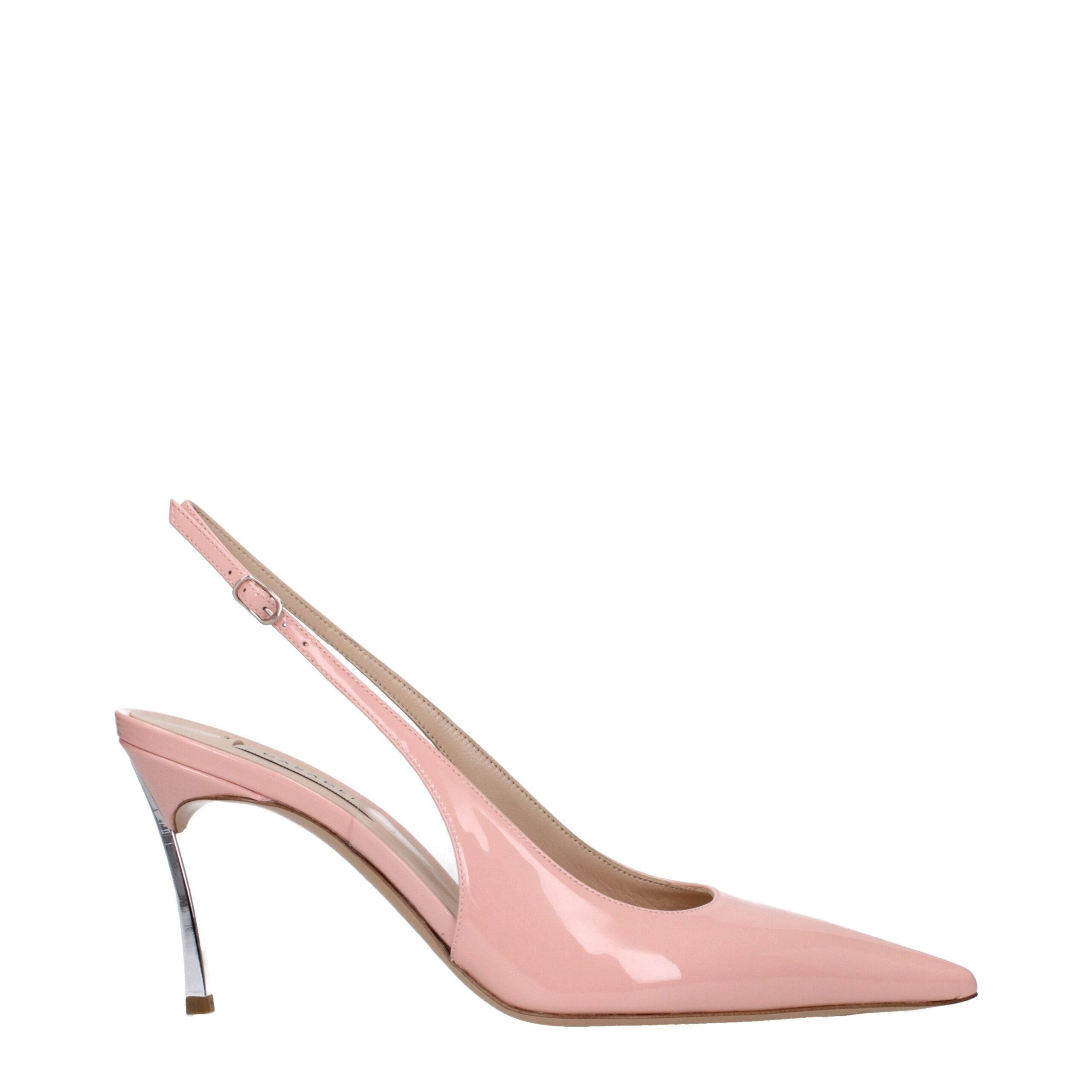 Casadei Pink Leather Pumps